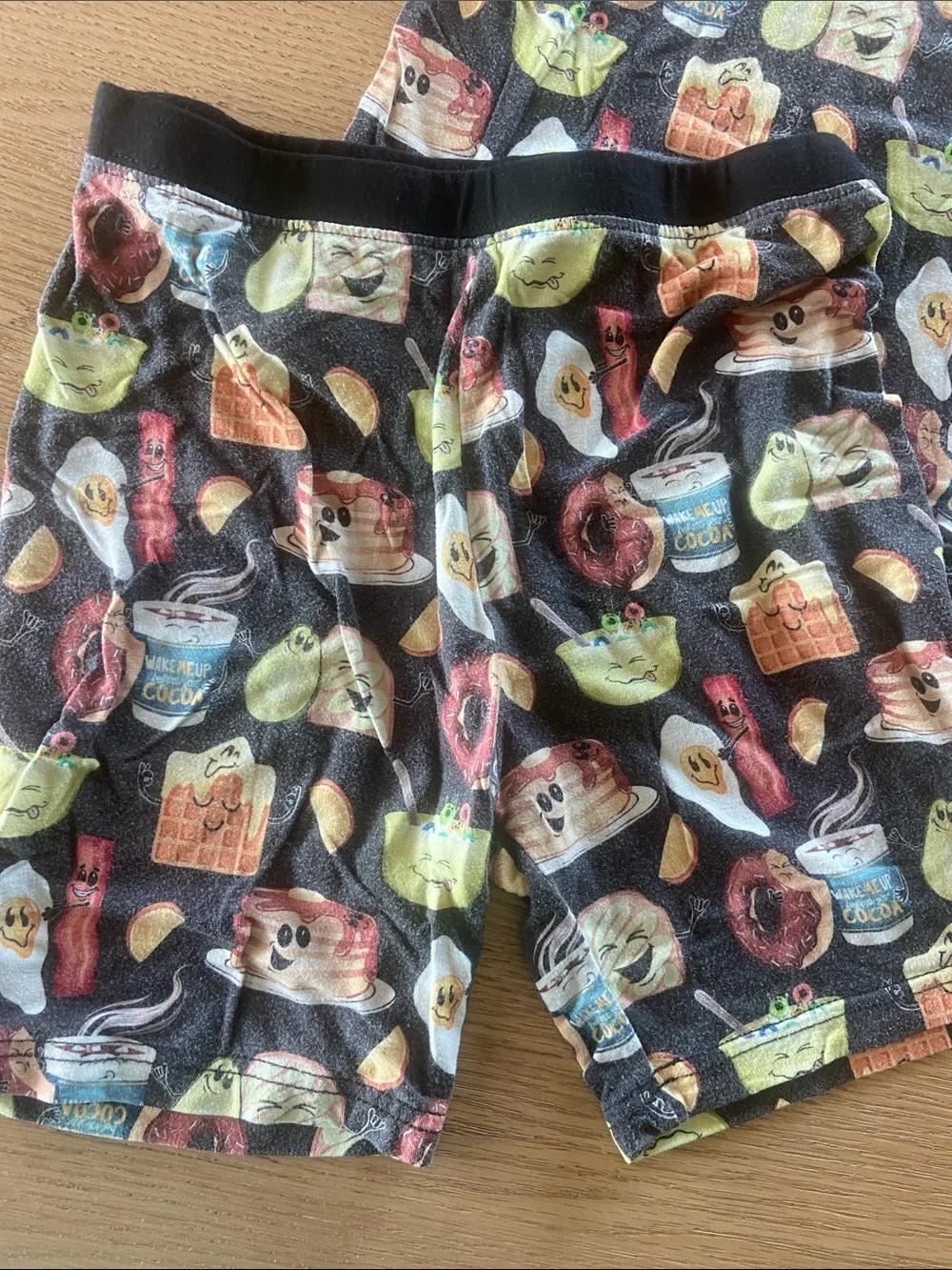 Breakfast Print Short Sleeve Pajama Set
